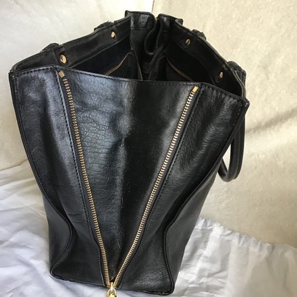 Rebecca Minkoff Black Leather Tote Bag - Picture 6 of 16